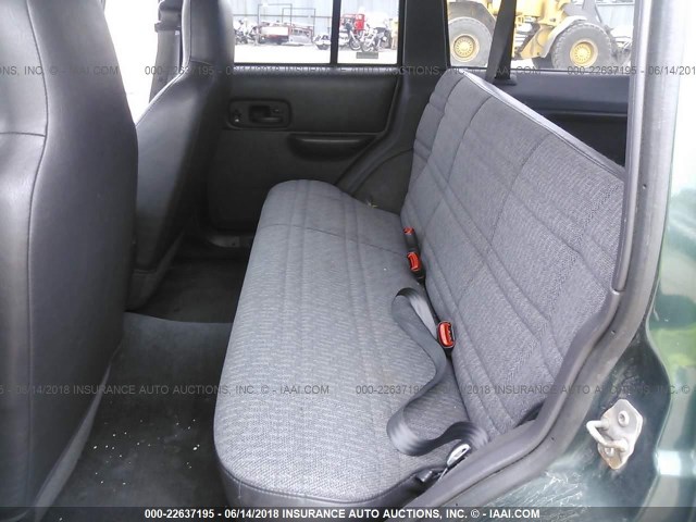 1J4FF68S6XL592315 - 1999 JEEP CHEROKEE SPORT/CLASSIC მწვანე ფოტო 8