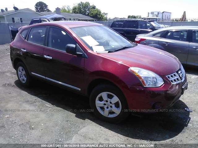 JN8AS5MT5CW270671 - 2012 NISSAN ROGUE S/SV RED photo 1