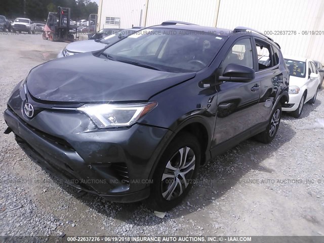 JTMZFREV5GJ070547 - 2016 TOYOTA RAV4 LE GRAY photo 2