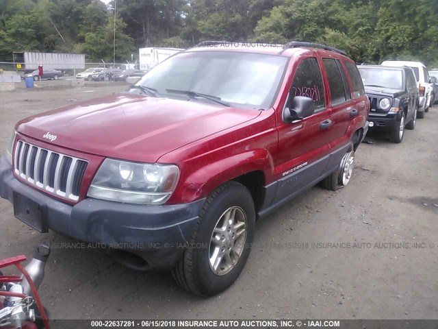 1J4GW48SX4C166759 - 2004 JEEP GRAND CHEROKEE LAREDO/COLUMBIA/FREEDOM 红色 照片 2