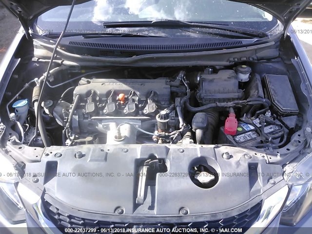 2HGFB2F91FH525726 - 2015 HONDA CIVIC EXL GRAY photo 10