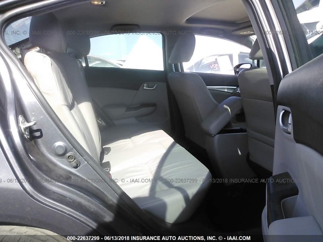 2HGFB2F91FH525726 - 2015 HONDA CIVIC EXL GRAY photo 8