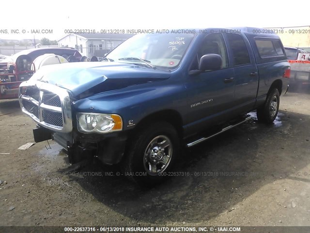 3D3KA28C14G238075 - 2004 DODGE RAM 2500 ST/SLT BLUE photo 2