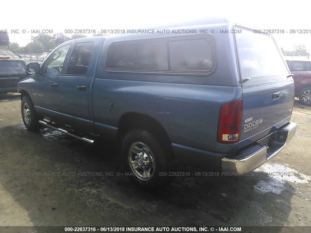 3D3KA28C14G238075 - 2004 DODGE RAM 2500 ST/SLT BLUE photo 3