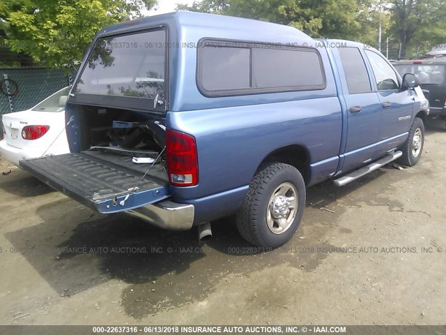 3D3KA28C14G238075 - 2004 DODGE RAM 2500 ST/SLT 蓝色 照片 4