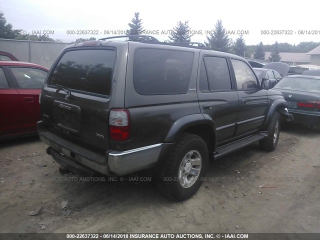 JT3HN87R9T0042697 - 1996 TOYOTA 4RUNNER LIMITED GRAY photo 4