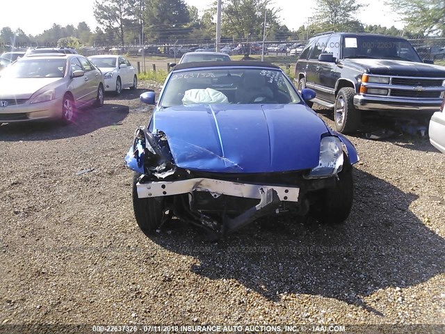 JN1AZ36A64T012303 - 2004 NISSAN 350Z ROADSTER BLUE photo 6