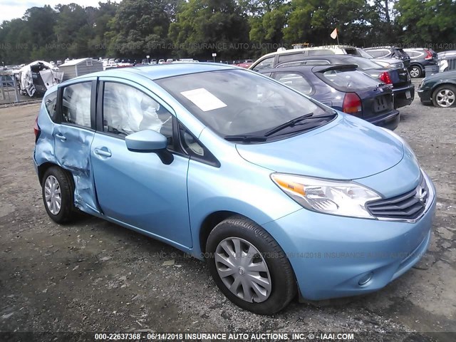 3N1CE2CP0FL391328 - 2015 NISSAN VERSA NOTE S/S PLUS/SV/SL/SR BLUE photo 1