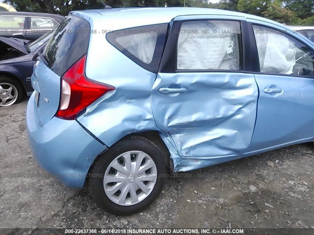 3N1CE2CP0FL391328 - 2015 NISSAN VERSA NOTE S/S PLUS/SV/SL/SR BLUE photo 6