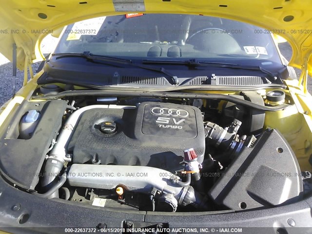 TRUUT28N141021658 - 2004 AUDI TT QUATTRO YELLOW photo 10