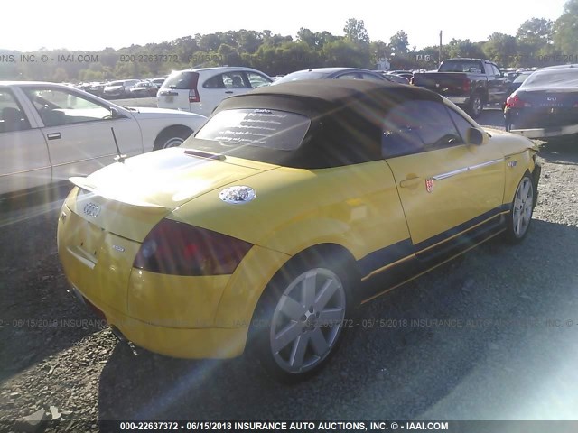 TRUUT28N141021658 - 2004 AUDI TT QUATTRO YELLOW photo 4