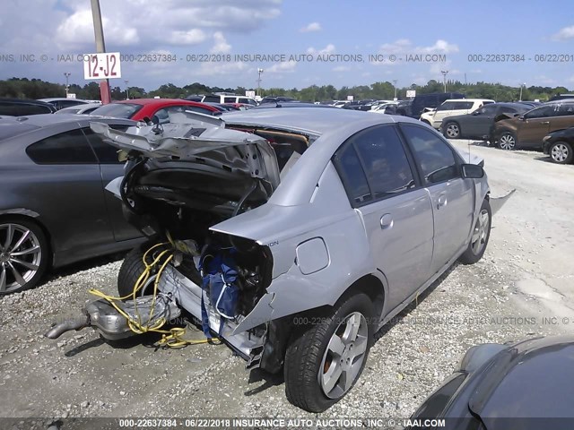 1G8AL55B36Z186196 - 2006 SATURN ION LEVEL 3 SILVER photo 4