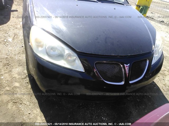 1G2ZM151X64211828 - 2006 PONTIAC G6 GTP BLACK photo 6