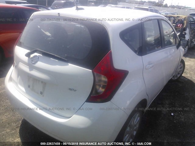 3N1CE2CP5GL407217 - 2016 NISSAN VERSA NOTE S/S PLUS/SV/SL/SR WHITE photo 4