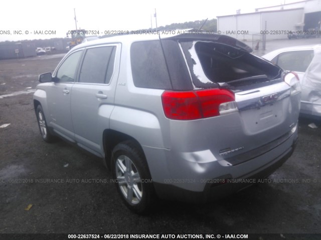 2GKFLVEK8E6132774 - 2014 GMC TERRAIN SLE SILVER photo 3