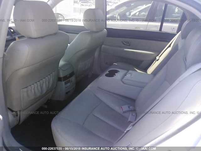 KNALD125685168088 - 2008 KIA AMANTI SILVER photo 8