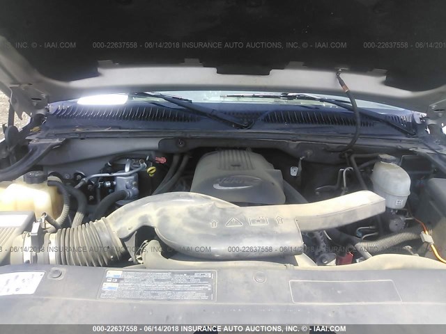 3GNEC12T04G265908 - 2004 CHEVROLET AVALANCHE C1500 SILVER photo 10