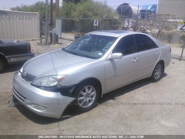 4T1BF32K44U575946 - 2004 TOYOTA CAMRY LE/XLE/SE Gümüş foto 2