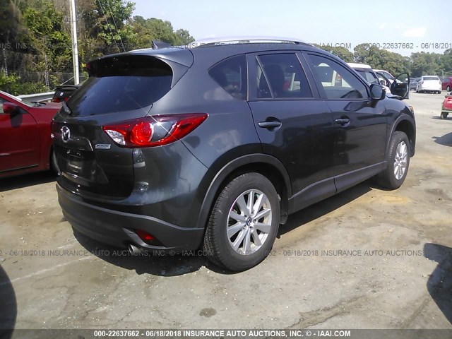 JM3KE2CY9G0658246 - 2016 MAZDA CX-5 TOURING GRAY photo 4