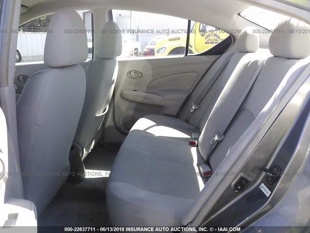 3N1CN7AP6CL931888 - 2012 NISSAN VERSA S/SV/SL GRAY photo 8