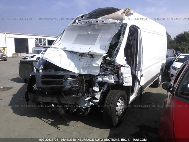 3C6TRVDG2JE111317 - 2018 RAM PROMASTER 2500 2500 HIGH WHITE photo 2