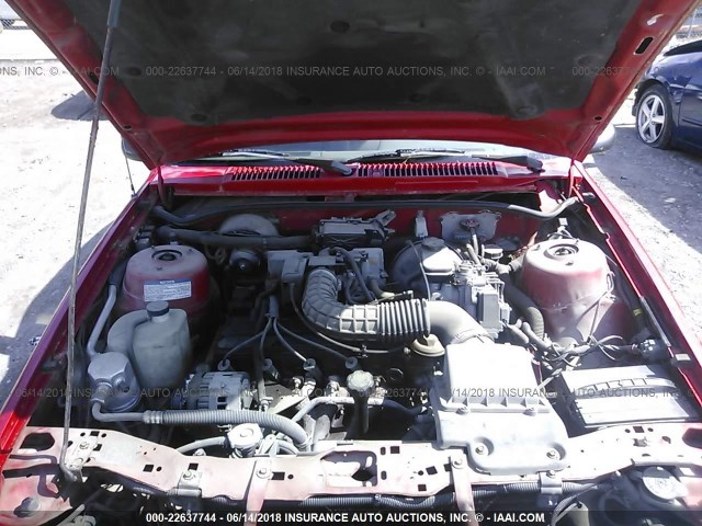 3G1JC1141RS843948 - 1994 CHEVROLET CAVALIER VL/RS RED photo 10