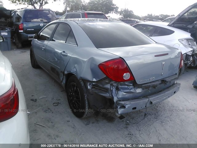 1G2ZF58B474214585 - 2007 PONTIAC G6 VALUE LEADER/BASE BLUE photo 3