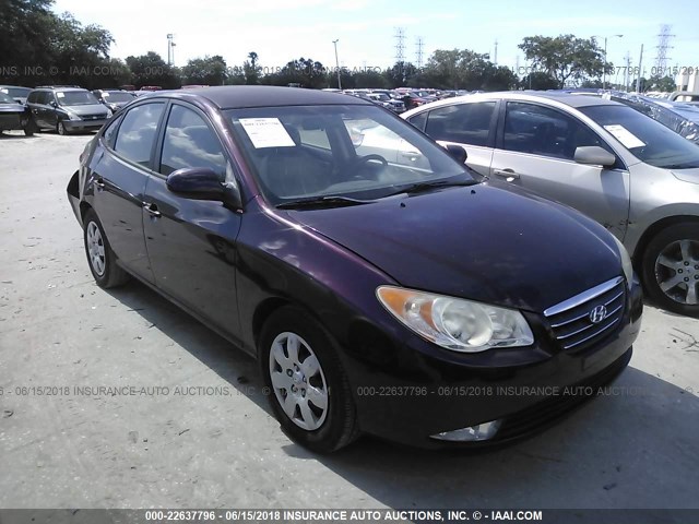 KMHDU46D08U514678 - 2008 HYUNDAI ELANTRA GLS/SE/LIMITED PURPLE photo 1