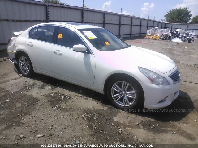 JN1DV6AP5BM831459 - 2011 INFINITI G25 JOURNEY WHITE photo 1