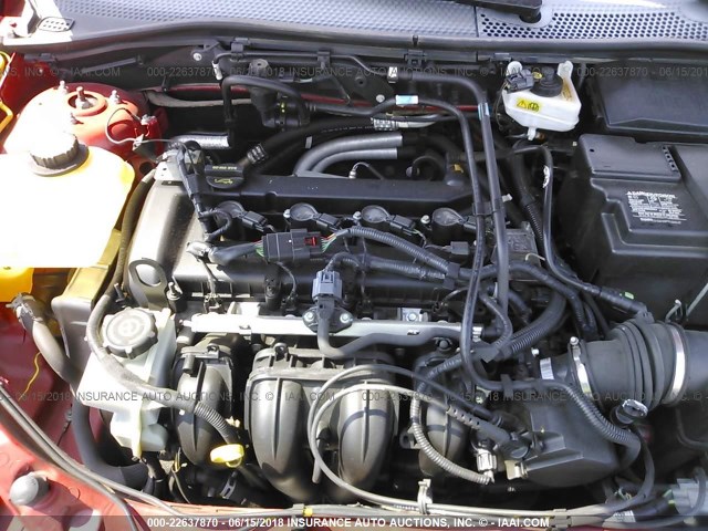 1FAHP34N67W146986 - 2007 FORD FOCUS ZX4/S/SE/SES 红色 照片 10