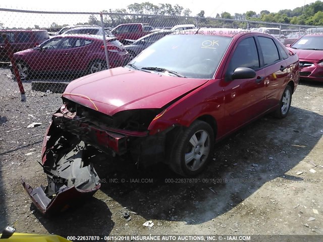 1FAHP34N67W146986 - 2007 FORD FOCUS ZX4/S/SE/SES 红色 照片 2
