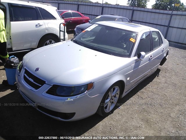 YS3ED49G393501664 - 2009 SAAB 9-5 2.3T SILVER photo 2