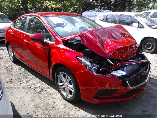 1G1BE5SM0G7288460 - 2016 CHEVROLET CRUZE LT RED photo 1