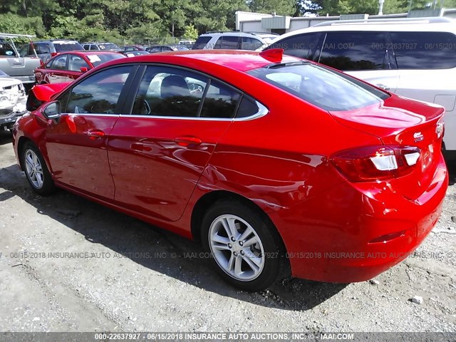 1G1BE5SM0G7288460 - 2016 CHEVROLET CRUZE LT RED photo 3