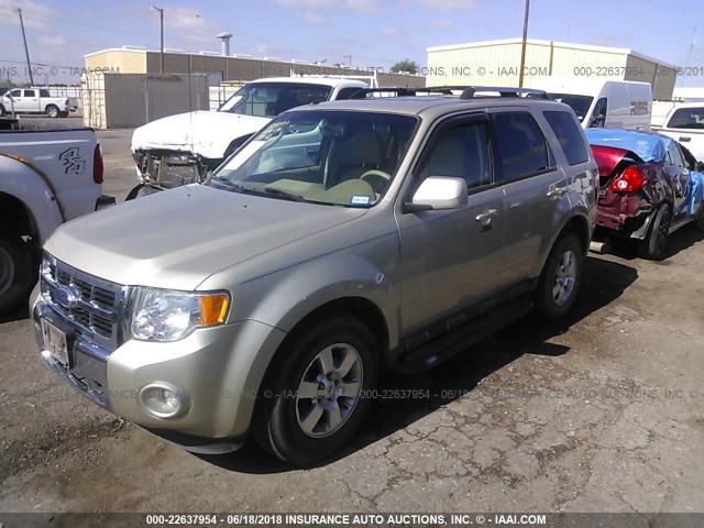 1FMCU0EG6BKC32094 - 2011 FORD ESCAPE LIMITED TAN photo 2