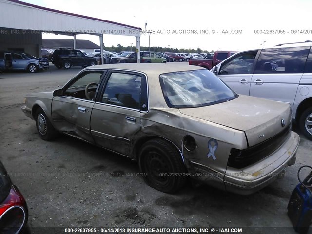 1G4AG55N2P6492048 - 1993 BUICK CENTURY SPECIAL Champagne photo 3