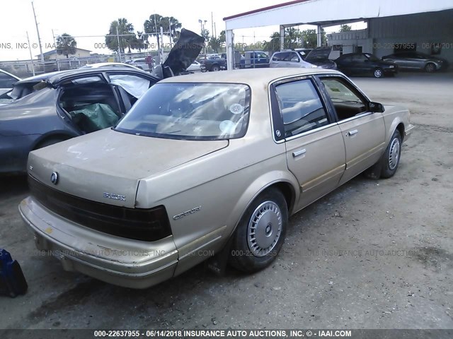 1G4AG55N2P6492048 - 1993 BUICK CENTURY SPECIAL Champagne photo 4