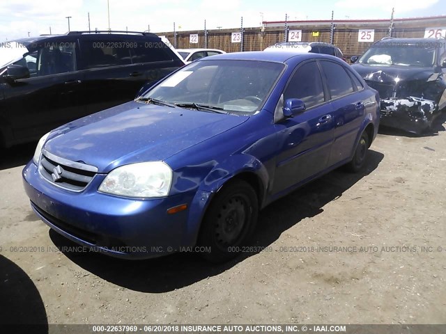 KL5JD56Z98K736601 - 2008 SUZUKI FORENZA CONVENIENCE/POPULAR BLUE photo 2