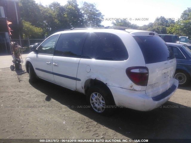 2B8GP443X2R595109 - 2002 DODGE GRAND CARAVAN SPORT WHITE photo 3