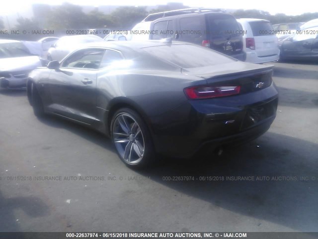 1G1FB1RX0H0171281 - 2017 CHEVROLET CAMARO LT GRAY photo 3