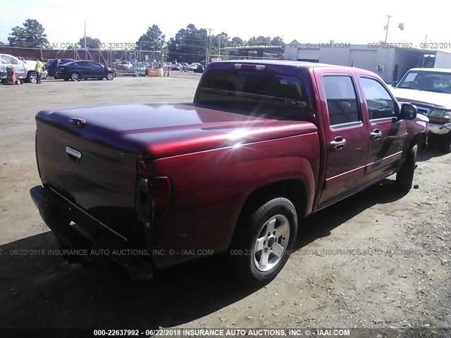 1GCDSCFE0B8131465 - 2011 CHEVROLET COLORADO LT RED photo 4