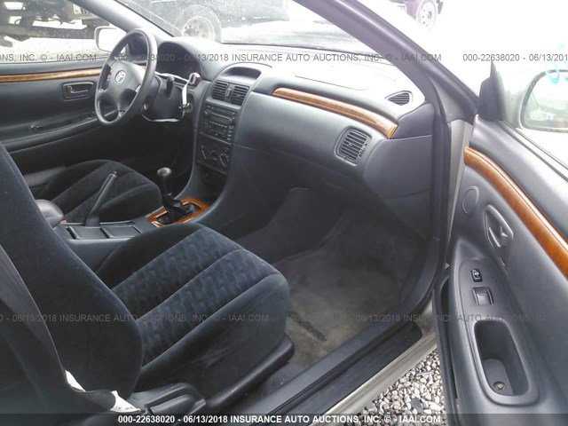 2T1CE22P32C001236 - 2002 TOYOTA CAMRY SOLARA SE SILVER photo 5