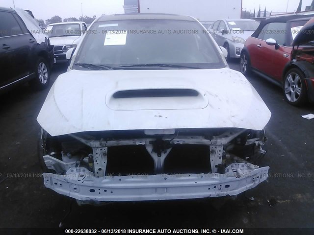 JF1VA1N67G8814055 - 2016 SUBARU WRX LIMITED WHITE photo 6