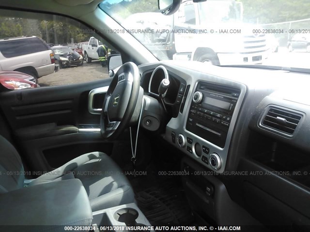 2HJYK16498H531892 - 2008 HONDA RIDGELINE RTS BLUE photo 5