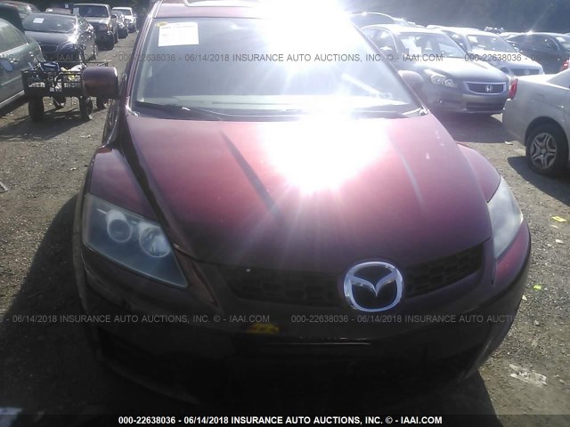 JM3ER29L280178838 - 2008 MAZDA CX-7 RED photo 6