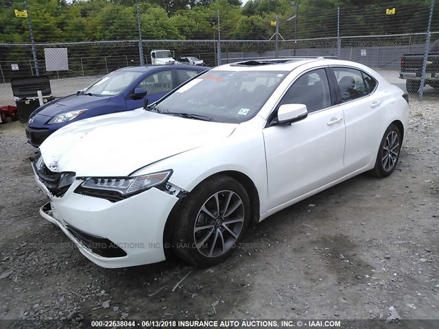 19UUB2F56HA004801 - 2017 ACURA TLX TECH WHITE photo 2