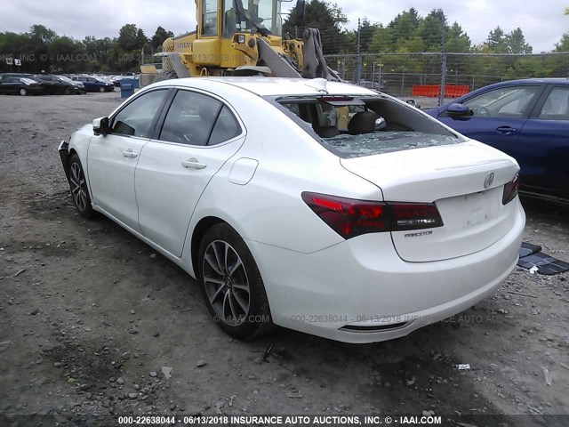19UUB2F56HA004801 - 2017 ACURA TLX TECH WHITE photo 3