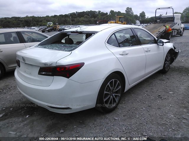 19UUB2F56HA004801 - 2017 ACURA TLX TECH WHITE photo 4