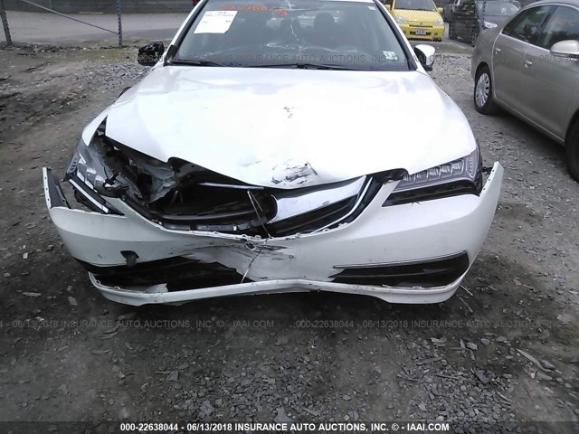 19UUB2F56HA004801 - 2017 ACURA TLX TECH WHITE photo 6