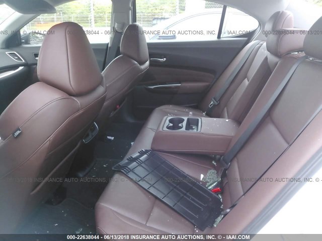 19UUB2F56HA004801 - 2017 ACURA TLX TECH WHITE photo 8